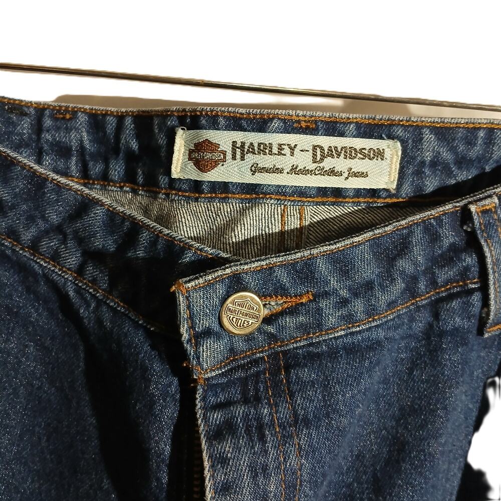 Harley Davidson Womens/ Size 14 /Bootcut/ Blue Jeans /Classic/Great Shape/Biker